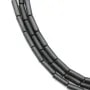 Hematite matte tube 2x4mm x 40cm