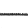 Hématite  mate ronde facette 2mm x 40cm