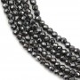 Hematite Faceted Round 2mm x 40 cm