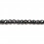 Hematite Ronde Facette 2mm x 40cm