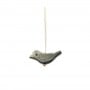 Gray mother-of-pearl little bird 6x15mm x 2pcs 