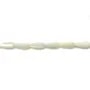 White mother-of-pearl teardrop beads 6x12mm x 12 pcs