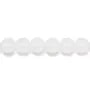 Cristal de roche ronde matte 8mm x 10pcs