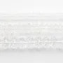 Rock crystal quartz faceted rondelle 4x7mm x 40cm