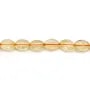 Citrine orange de forme ovale, de taille 12x16mm x 2pcs