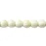 Nacre blanche en boule 12mm x 2pcs