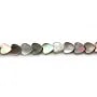 Nacre grise en forme de coeur 4mm x 20 pcs