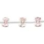 Nacre rose en forme de noeud papillon 9x14mm x 1pc