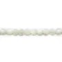 Nacre blanche en billes sur fil 4mm x 40cm