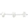 White mother-of-pearl little pig 8x14mm x 1pc