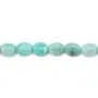 Amazonite du Pérou ovale 8x10mm x 2pcs