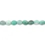 Amazonite du Pérou ovale 6x8mm x 40cm