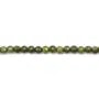 Oxyde de zirconium rond facette vert 2mm x 40cm