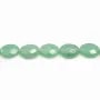 Aventurine, oval faceted, 10x14mm x 4pcs