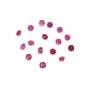 Zafiro rosa, talla brillante redonda 1.5-1.6mm x 10pcs