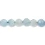 Aquamarine faceted round 6mm x 40cm