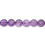 Améthyste claire ronde plate facetté 8mm x 6pcs