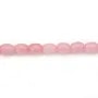 Pink Quartz tonnelet 7x9mm x 4pcs