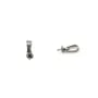 Chiusura per semi-foratura in acciaio inox da 4 mm x 4 pz