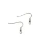 Crochet d'oreille à ressort à boule 20mm en Acier Inox x 20 pcs