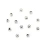 Bead striated 7mm silver 925 niello x 1pc