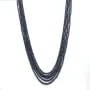 Collier  5 rangs saphir rondelle facette 3-4mm