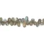 Labradorit Briolette Tropfen facettiert 4-5* 7-10mm x21cm