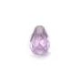 Pendant half-drilled in clear amethyste 9x12mm  x 1pc