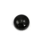 Cabochon agate noir,de forme rond 14mm x 2pcs