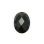 Cabochon onyx oval facette 13x18mm x 1pc