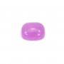 Cabochon teinted purple agate square 8mm x 4pcs
