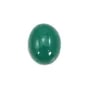 Cabochon green agate oval 5x7mm x 4pcs