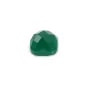 Cabochon agate vert carré facette 10mm x 1pc