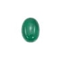 Cabochon green agate oval 13x18mm x 1pc
