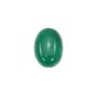 Cabochon green agate oval 10x14mm x 2pcs