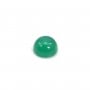 Cabochon agate vert ronde 6mm x 4pcs
