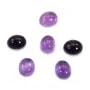 Cabochon amethyste ovale 7x9mm x 1pc