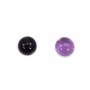 Cabochon amethyste rond 11mm x 1pc