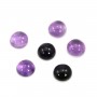 Cabochon amethyste rond 11mm x 1pc