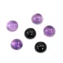 Cabochon amethyste rond 8mm x 1pc