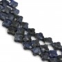 Sodalite trèfle facette 13 mm  x 40cm