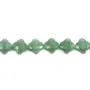 Aventurine trèfle facette 13 mm   x 40cm 
