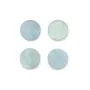 Cabochon d'aigue marine, de forme ronde plat , 10mm x 1pc