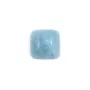 Cabochon aigue marine carré 8mm  x 1pc