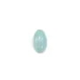 Blue cabochon of amazonite, in oval shape, 6 * 8mm x 4 pcs