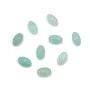 Blue cabochon of amazonite, in oval shape, 6 * 8mm x 4 pcs