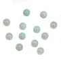 Cabochon bleu d'amazonite, de forme ronde, 4mm x 4pcs