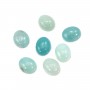 Cabochon amazonite oval 7x9mm x 2pcs