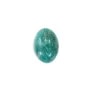 Cabochon Amazonite du Pérou qualité B , de forme ovale, 8x10mm x 1pc