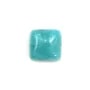Cabochon amazonite du pérou, de forme carré, 8mm x 1pc